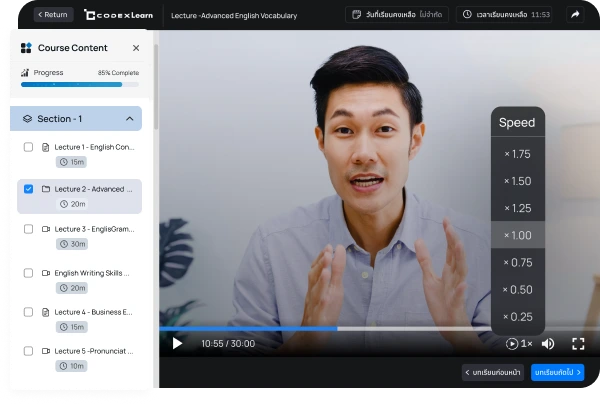 ระบบสอนออนไลน์ CodexLearn ระบบใช้งานง่าย พร้อมใช้งานใน 1 วัน